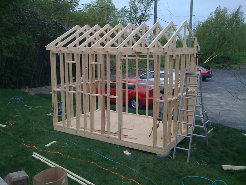 off topic plans for building a 8x12 shed - steps